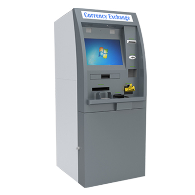 ATM Kiosk Foreign Currency Exchange Machine With Cash Acceptor And Dispenser