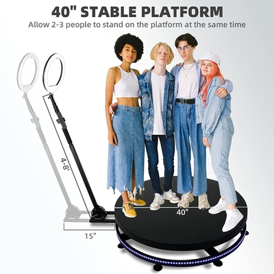 Adjustable 360 Photo Booth , Rotating Automatic 360 Video Photo Booth