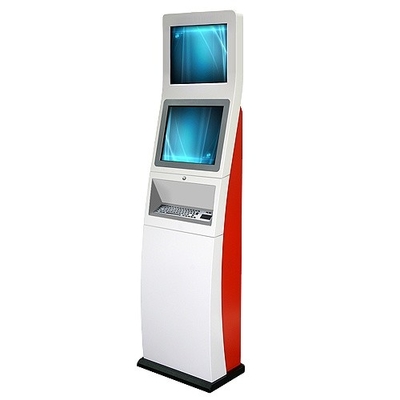 Touch screen A4 document printing kiosk self service kiosk with metal keyboard