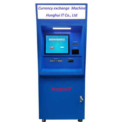Capacitive Touchscreen Foreign Currency Exchange Machine Win10 OS