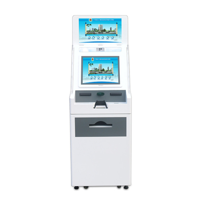 Print station dual screen touch screen payment self service A4 document printing kiosk