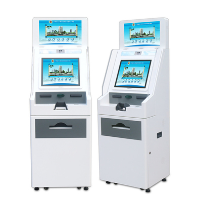 Print station dual screen touch screen payment self service A4 document printing kiosk