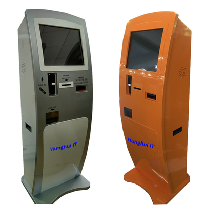 FCC Lobby Standing Bank Self Service Kiosk Cash Or Coin Exchange Machine