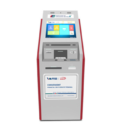 Banks All In One Cash Payment Kiosk Machine 10 Points Touchscreen