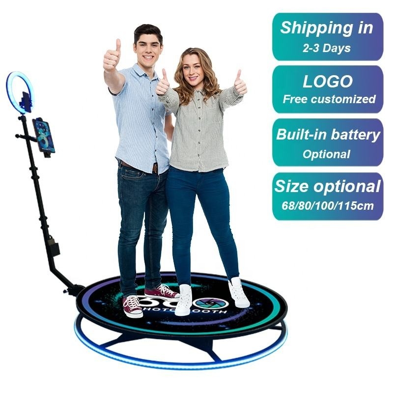 Portable Selfie Business 360 Photobooth Camera 100cm For Birthday Party