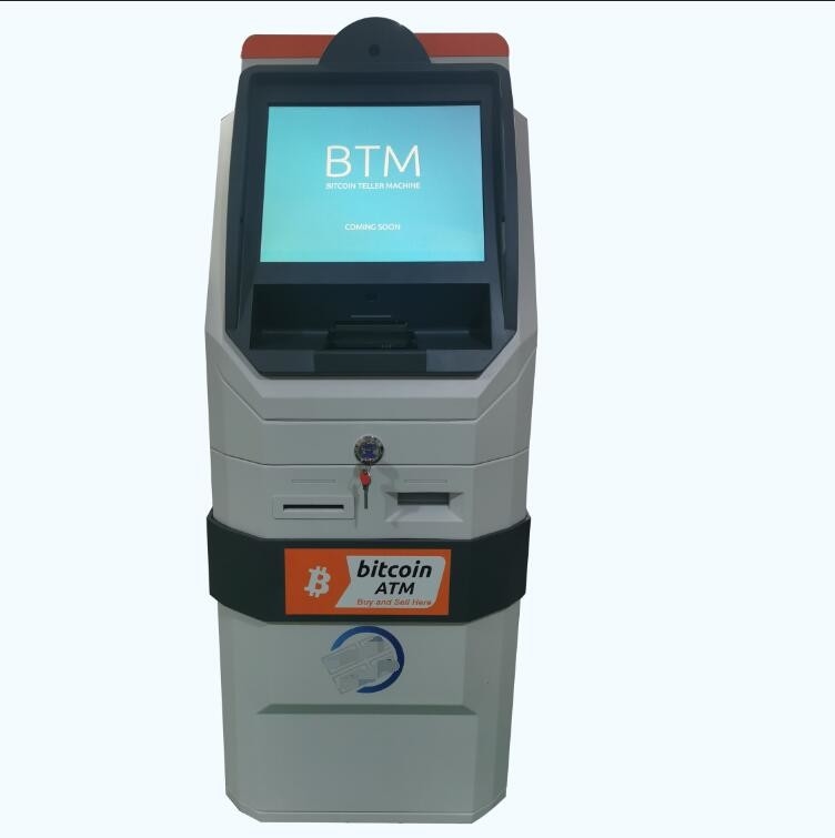 Touch screen Self Service Bitcoin Bank Machine Buy And Sell Cryptocurrency Kiosk