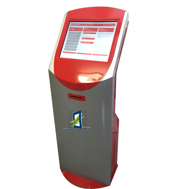 19.1 Inch Bank ATM Machine Interactive Touch Screen Kiosk With Ticket Printer