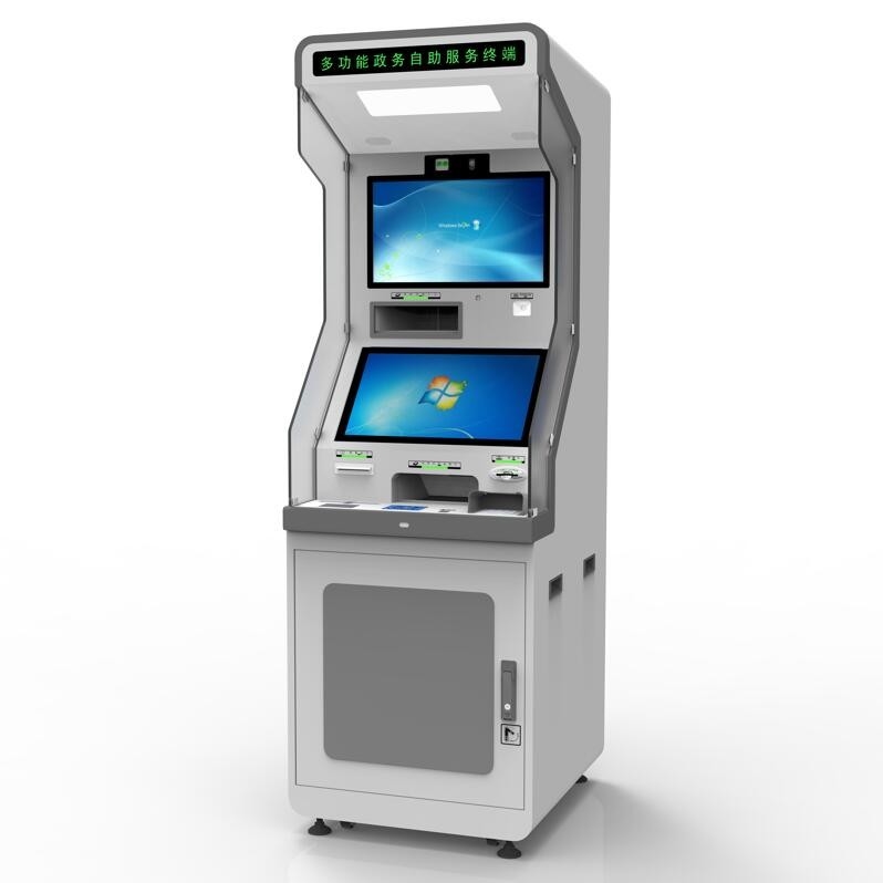 Capacitive Touchscreen Automatic Multi Function Kiosk Self Service Terminal FCC