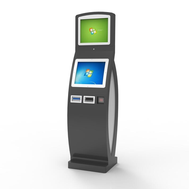 Interactive Touch Screen Self Service Kiosk System With Cash In And Out