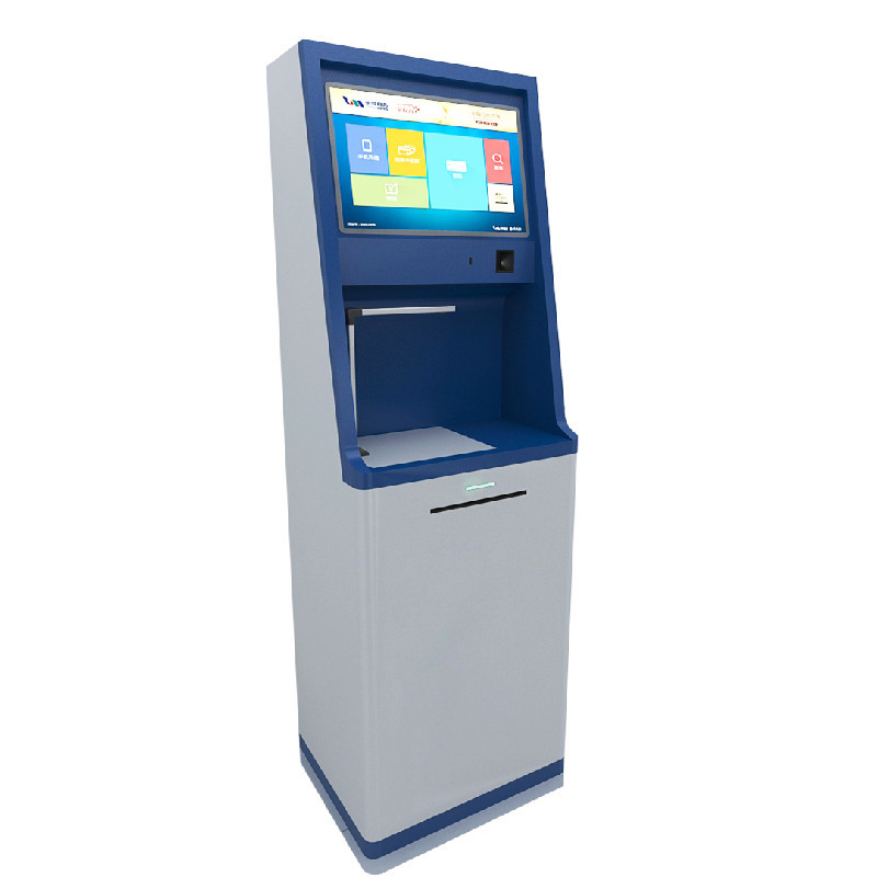 17~21.5Inch Bank ATM Machine Self A4 document scanning kiosk vandal proof