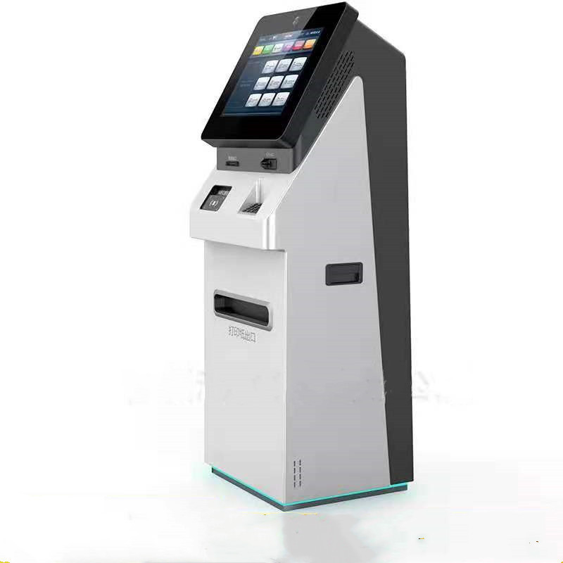 17inch Hospital Self Service Check In Kiosk Ticketing System With Cash Deposit