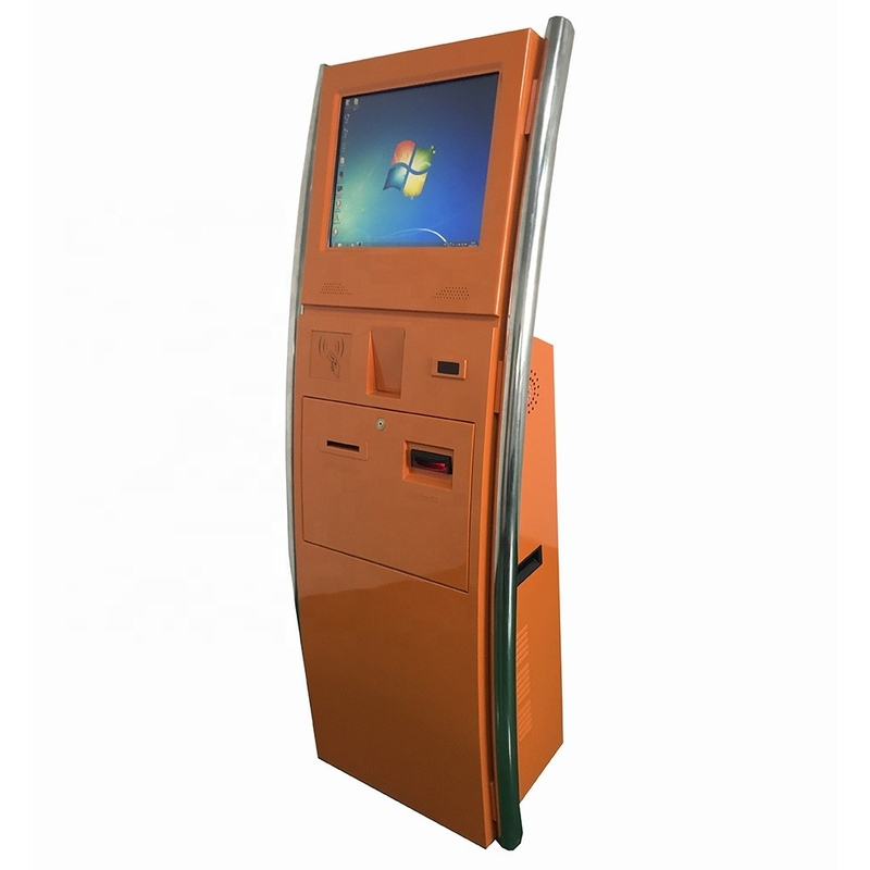Multifunction Touch Screen Self Payment Kiosk With Cash Acceptor